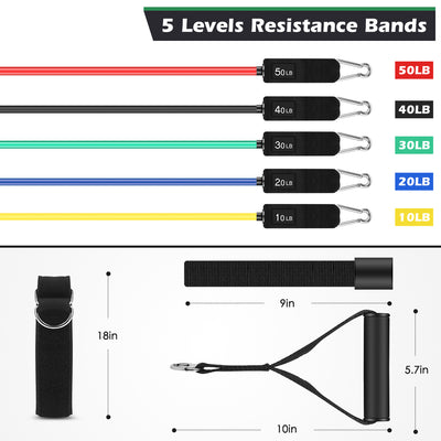 11pcs High Quality Adnutrix Workout Resistance Bands Set Online